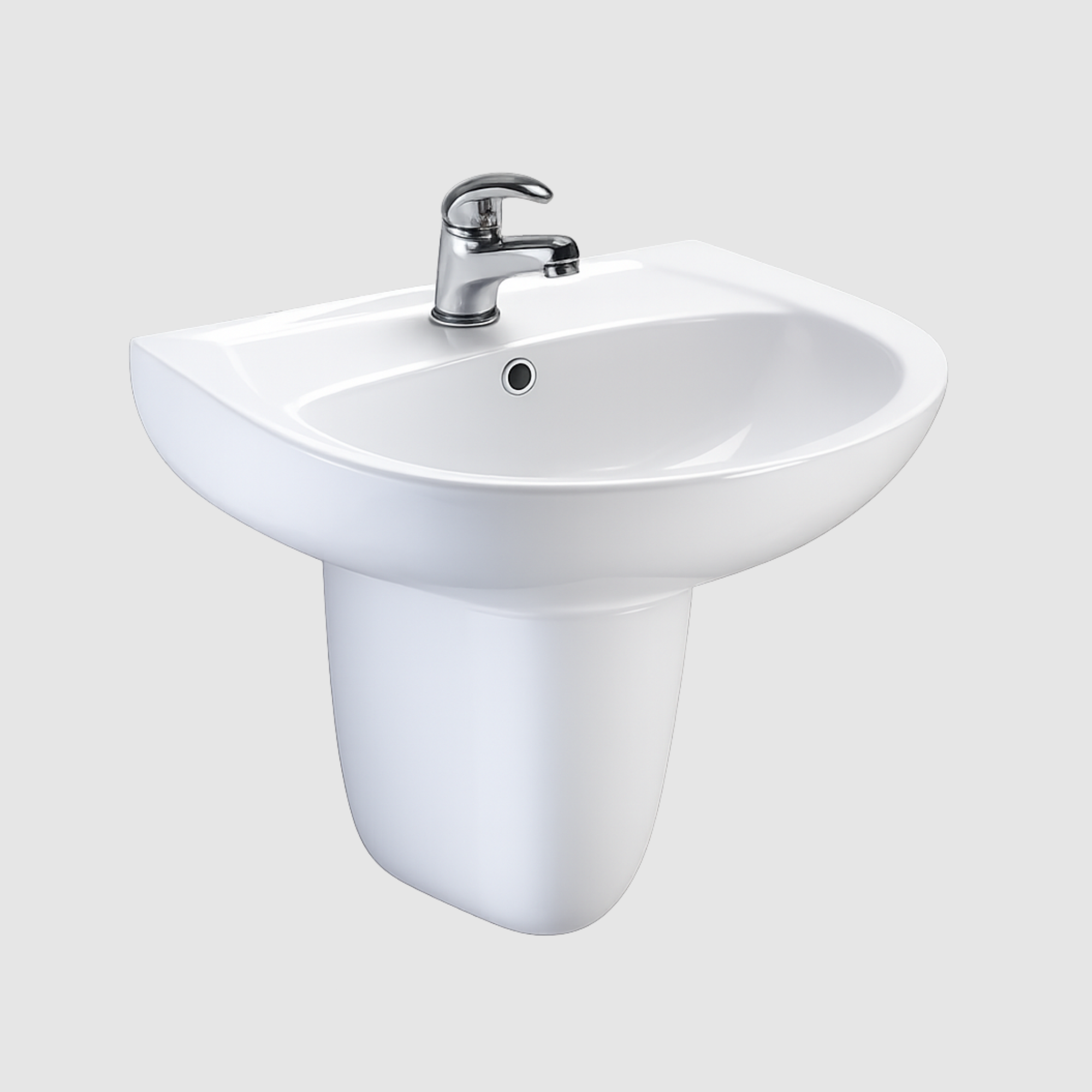 PL-7522 Half Pedestal Wash Basin Keoch